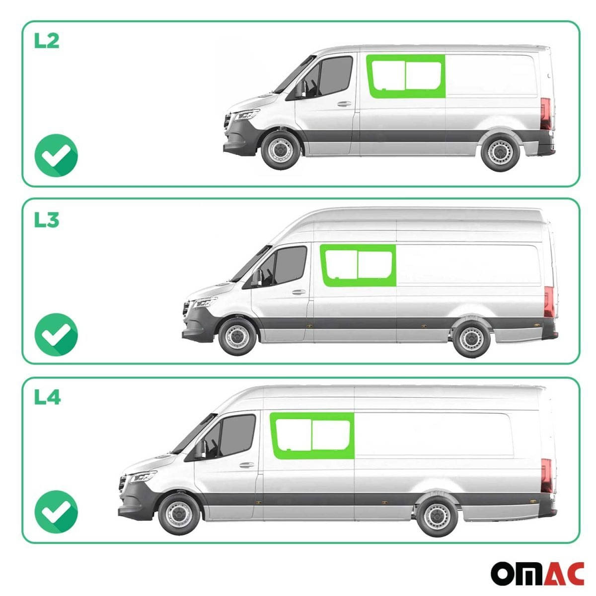 OMAC Seitenfenster Schiebefenster MB Sprinter W906 L2/L3/L4 Bj. 2006-2018 Vorne Links OMAC Seitenfenster Schiebefenster MB Sprinter W906 L2-L3-L4 Bj. 2006-2018 Vorne Links - 4724405-1FSSL