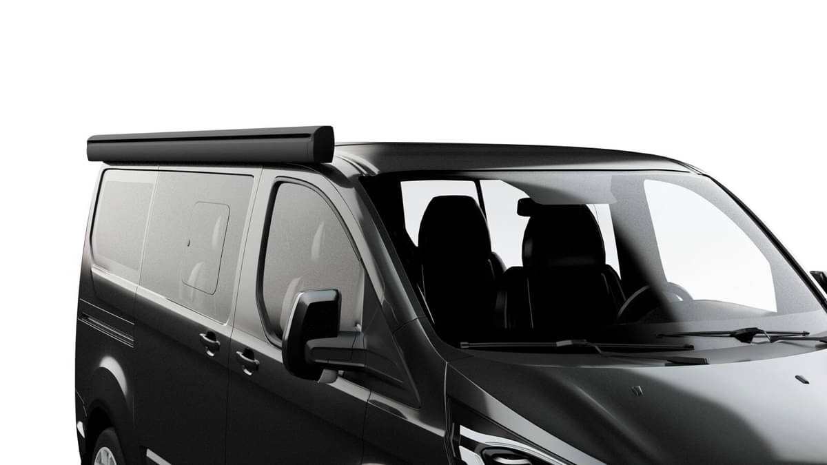 FIAMMA Markise F43 Van 300 Deep black inkl- Adapterkit Ford Custom V710 ab Bj- 2023 - VW T7 Transp- ab Bj. 2025 Lift Roof H1 L2 - 08833B02R 98655Z196