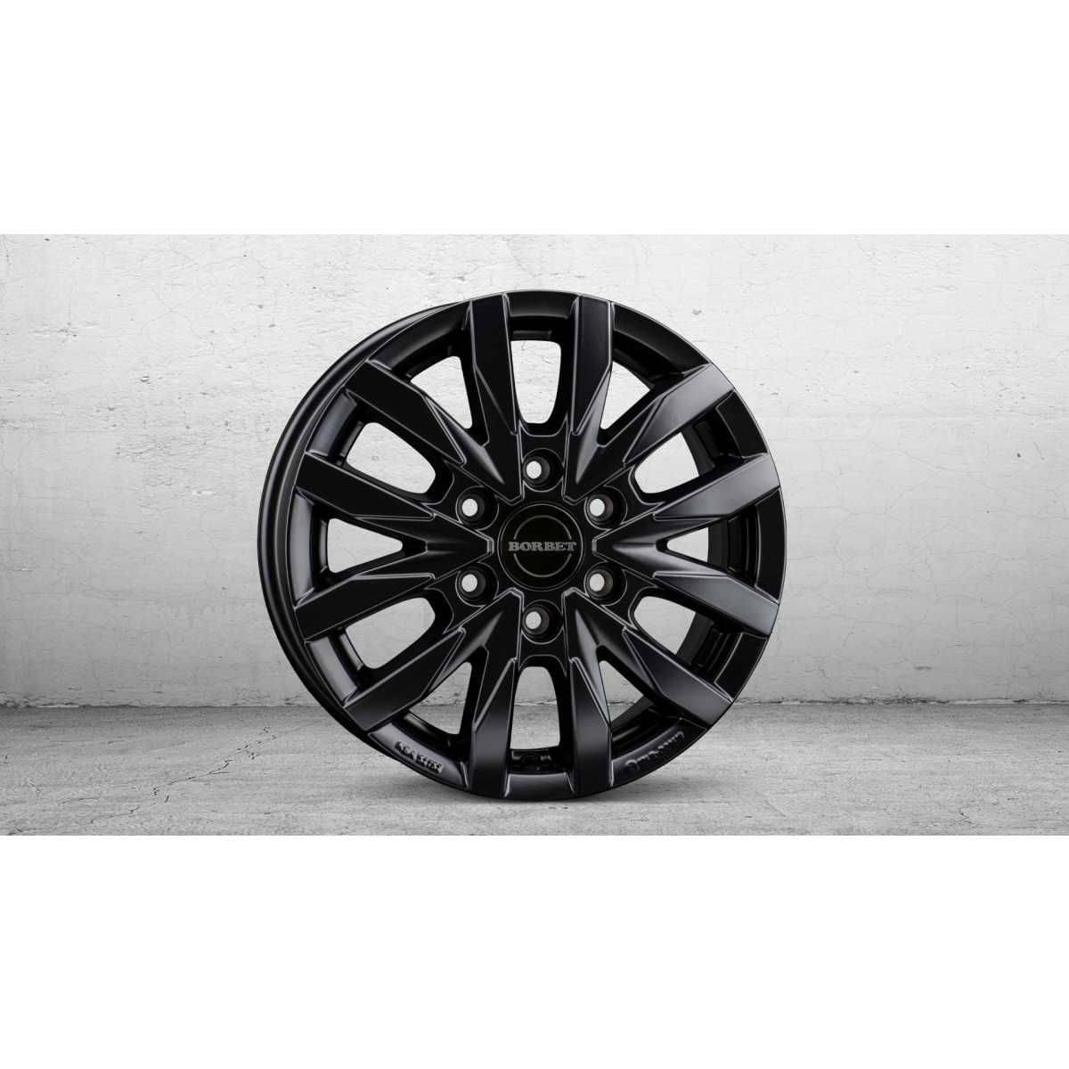 BORBET Alufelge CW6 black matt 16 Zoll fuer MB Sprinter-VW Crafter 4er-Set - CW6 65662130684-1BM