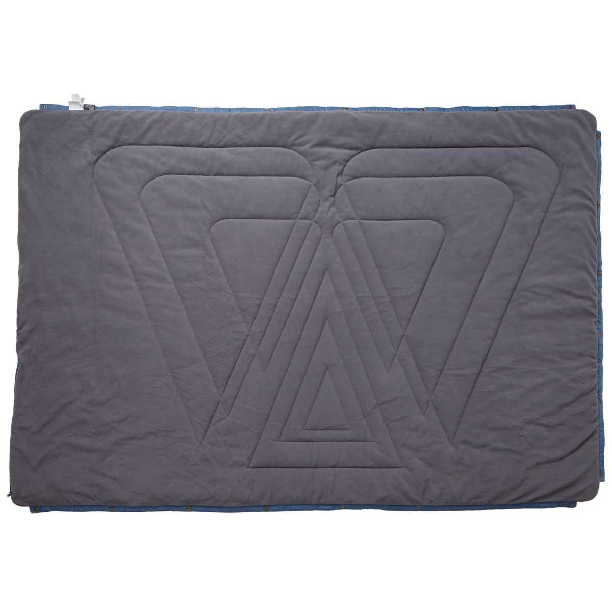 VICKYWOOD Fleece Decke Montain Blue - VW-BT-FL-01