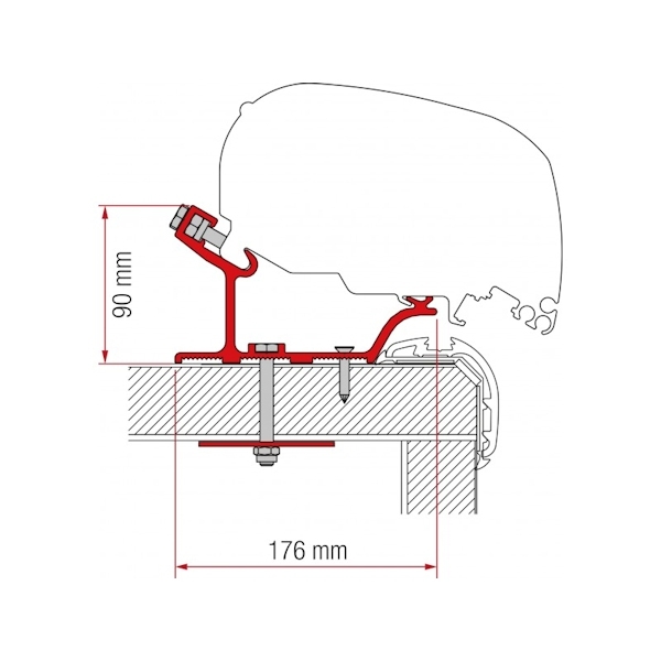 FIAMMA Adapter Carthago Malibu 490 cm fuer Markise F80 98655Z086