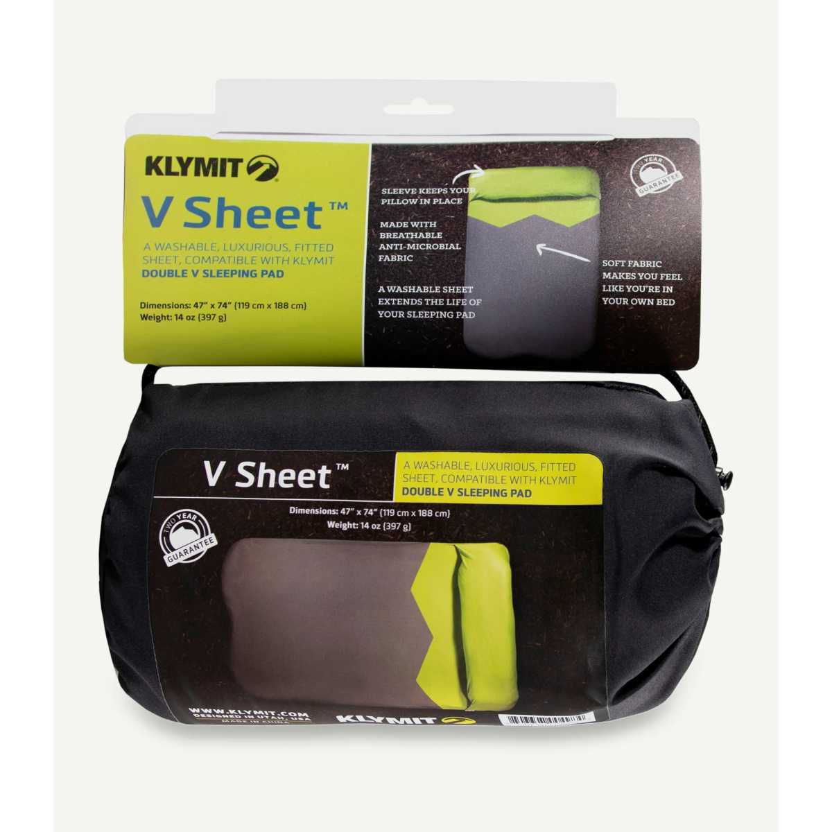 KLYMIT V Sheet Double Pad Cover Isomatten Ueberzug - 13PCGRDVE