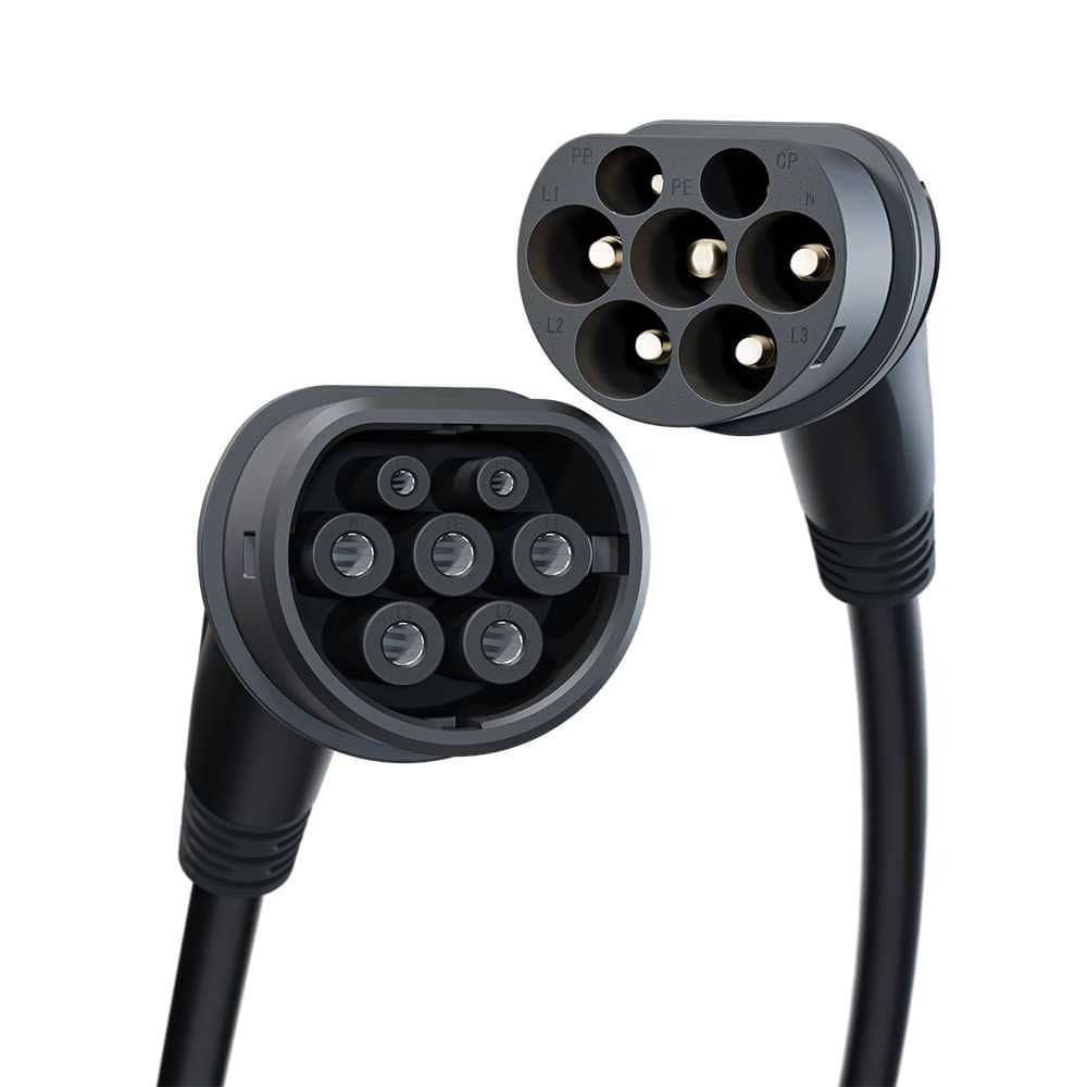 go-e Ladekabel Typ 2 Black Edition bis 22 kW- Laenge 5 m - CH-10-07-7