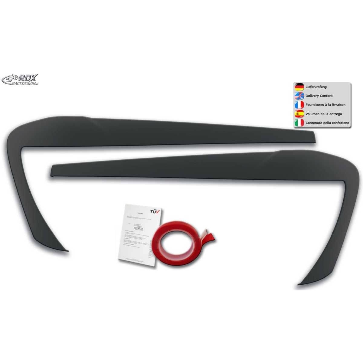 RDX Scheinwerferblenden Böser Blick für BMW X3 F25 LCI / BMW X4 F26 Bj. 2014-2018 RDX Racedesign Scheinwerferblenden Boeser Blick fuer BMW X3 F25 LCI - BMW X4 F26 Bj. 2014-2018 - RDSB134