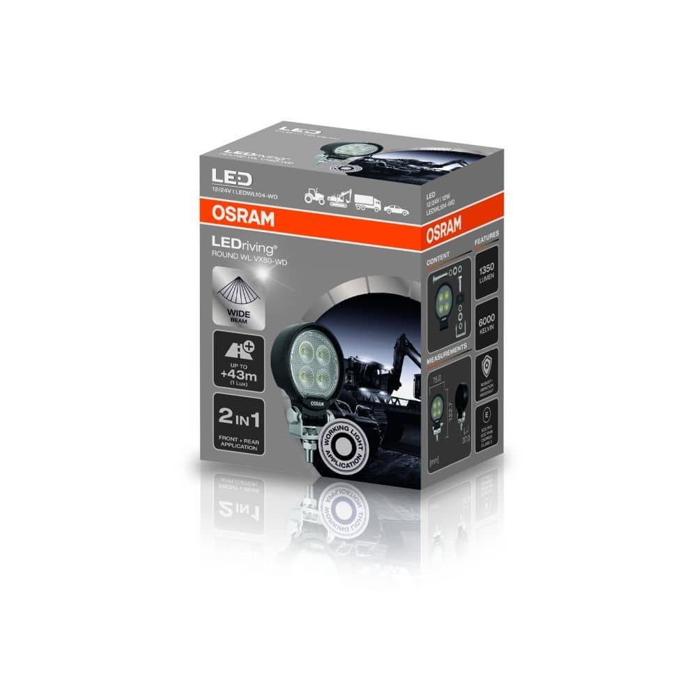 OSRAM LEDriving® Round WL VX80-WD Arbeitsscheinwerfer OSRAM LEDriving® Round WL VX80-WD Arbeitsscheinwerfer - LEDWL104-WD