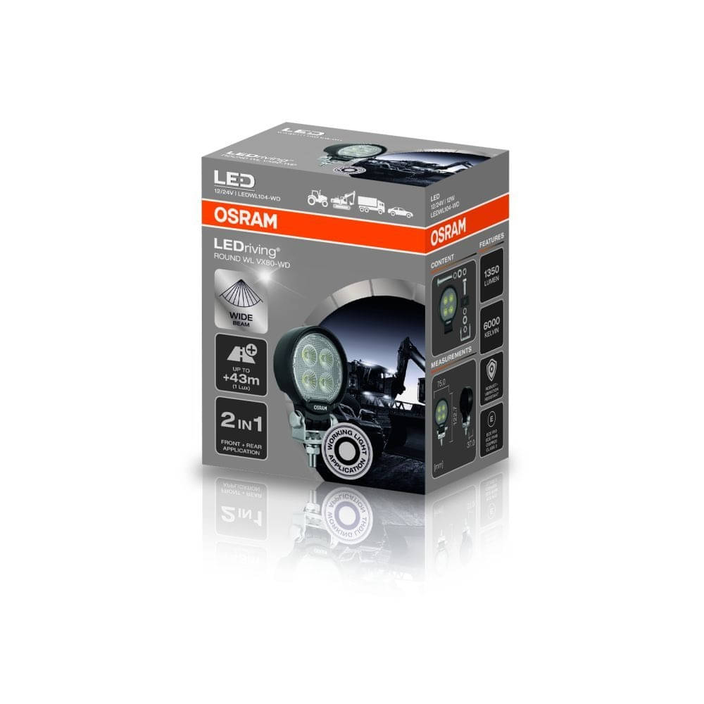 OSRAM LEDriving® Round WL VX80-WD Arbeitsscheinwerfer - LEDWL104-WD