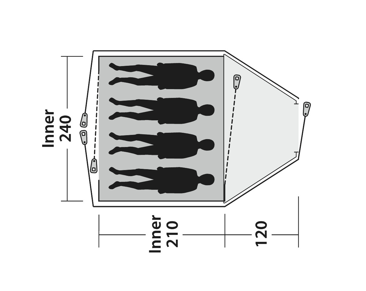 Outwell Campingzelt Cloud 4 - 111257