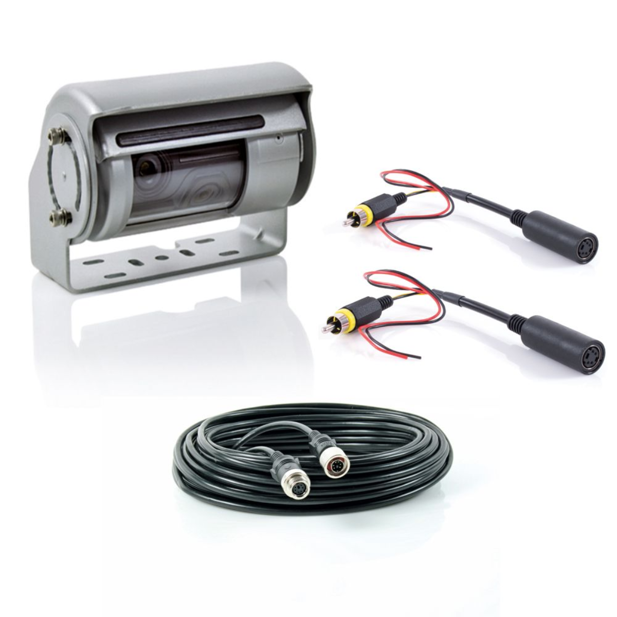 CARATEC Safety CS100TSLA Twin-Shutterkamera mit Cinch-Adapter und 20m Anschlussleitung - CS100TSLA