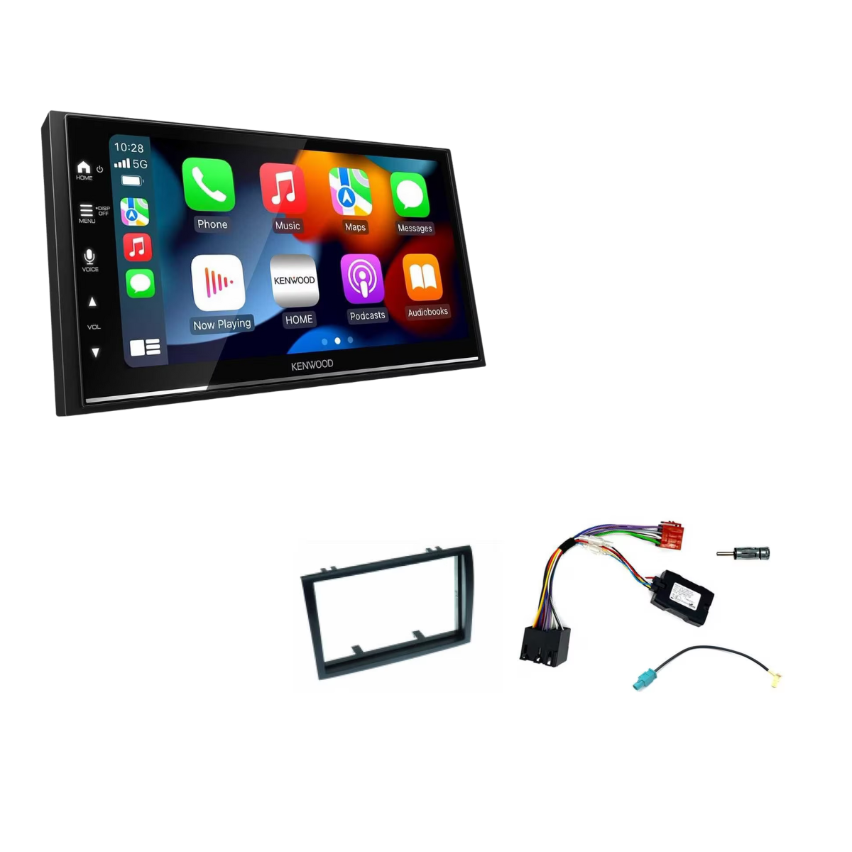 KENWOOD DMX7722DABS inkl- Installations-Kit mit LFB fuer Fiat Ducato Serie 7 ab Bj. 2014-2022