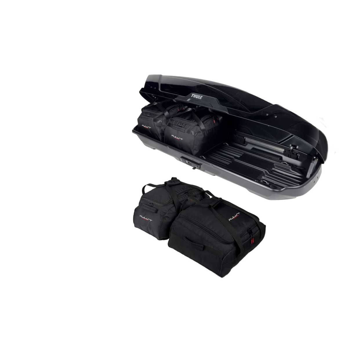 KJUST Dachboxen Taschen Set fuer Dachbox THULE MOTION XT SPORT 4er-Set - 13162