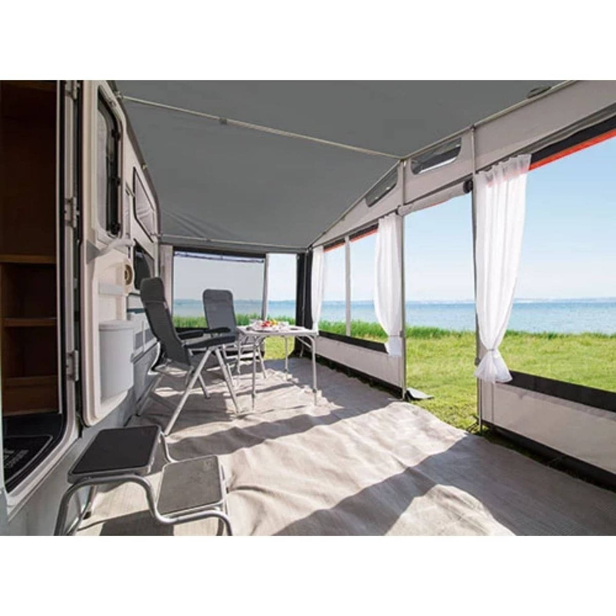 DWT Wohnwagen-Vorzelt PRINZ PLUS Gr. 14 Umlaufmaß 941-970 cm Tiefe 240 cm Spar-Paket 28 mm Stahl DWT Wohnwagen-Vorzelt PRINZ PLUS Gr. 14 Umlaufmass 941-970 cm Tiefe 240 cm Spar-Paket 28 mm Stahl - 126024SPS28