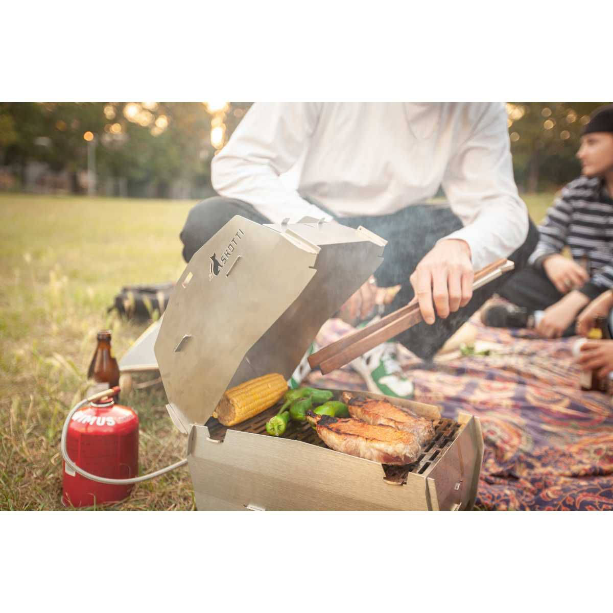 SKOTTI CAP Deckel inkl. Grillzange- Edelstahl - SK046