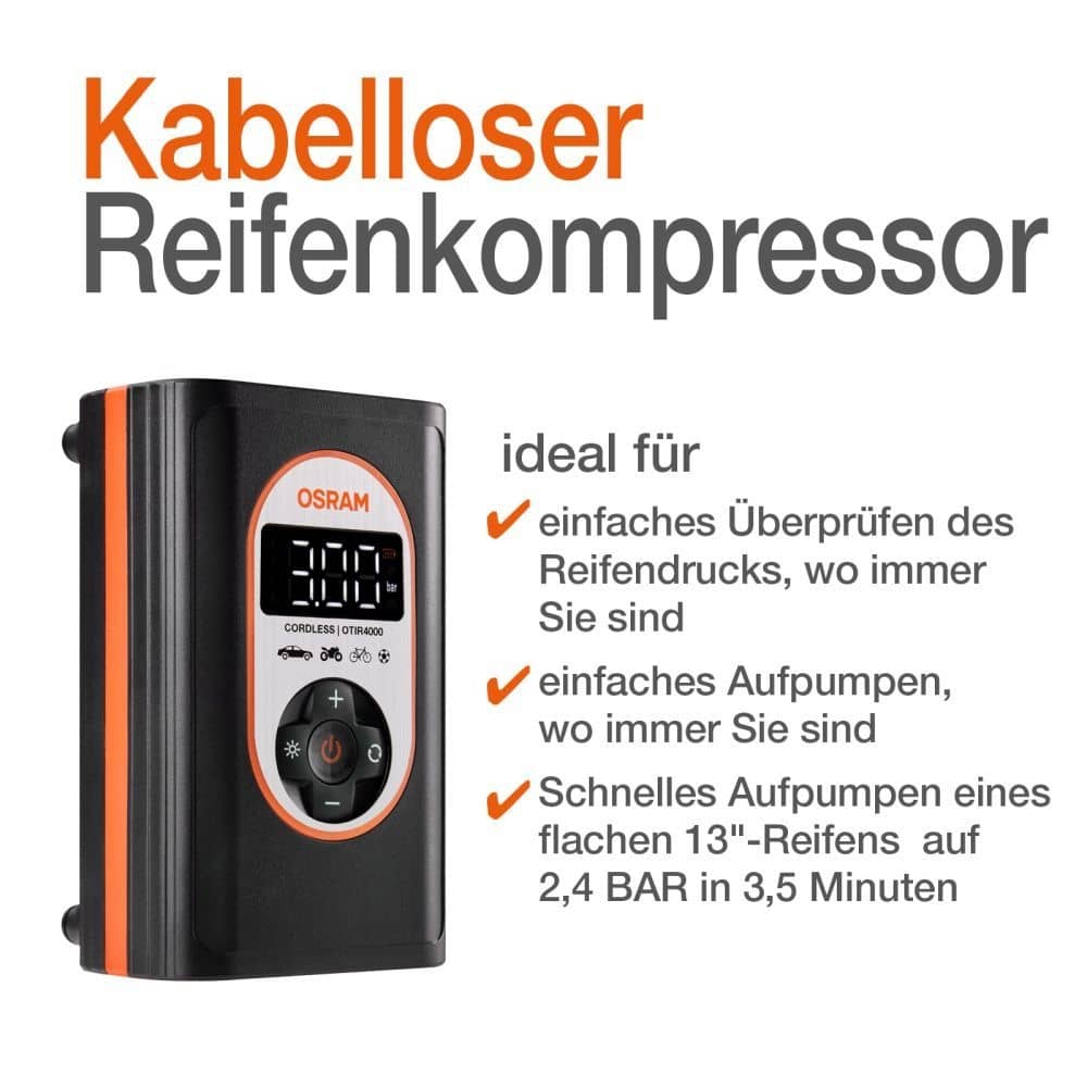 OSRAM TYREinflate 4000 Reifenpumpe OSRAM TYREinflate 4000 Reifenpumpe - OTIR4000