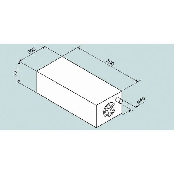FUSION Frischwassertank Universal 43 L- 70x30x22 cm- Typ EV0905