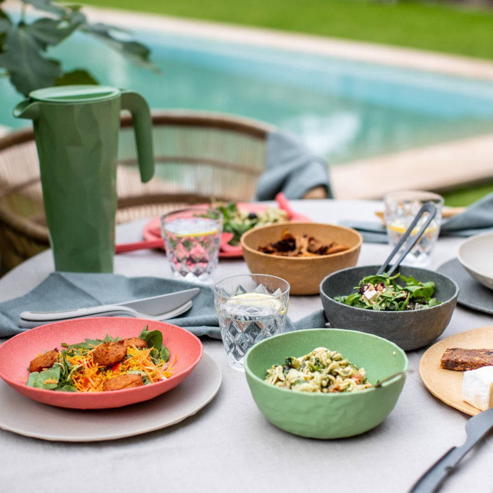 KOZIOL Essteller CLUB nature leaf green ø 26 cm 4er-Set KOZIOL Essteller CLUB nature leaf green ø 26 cm 4er-Set - 8638703