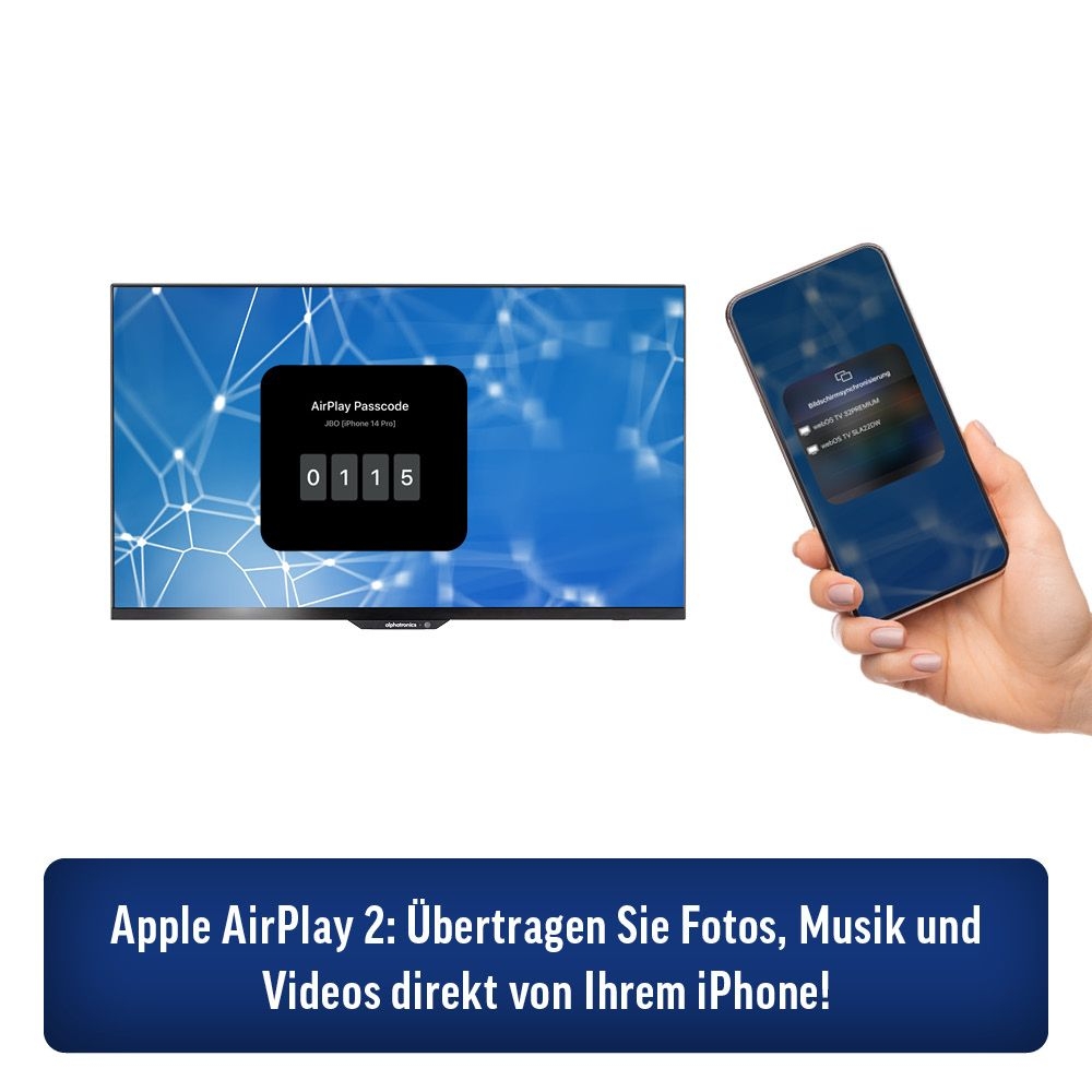 ALPHATRONICS SL-24 DW SMART TV 24- -60 cm- Triple Tuner- DVD- BT 5.0- schwarz - 990973