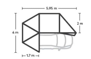 YAKIMA 270 Grad Markise OverNOut 270 RH - 8007525
