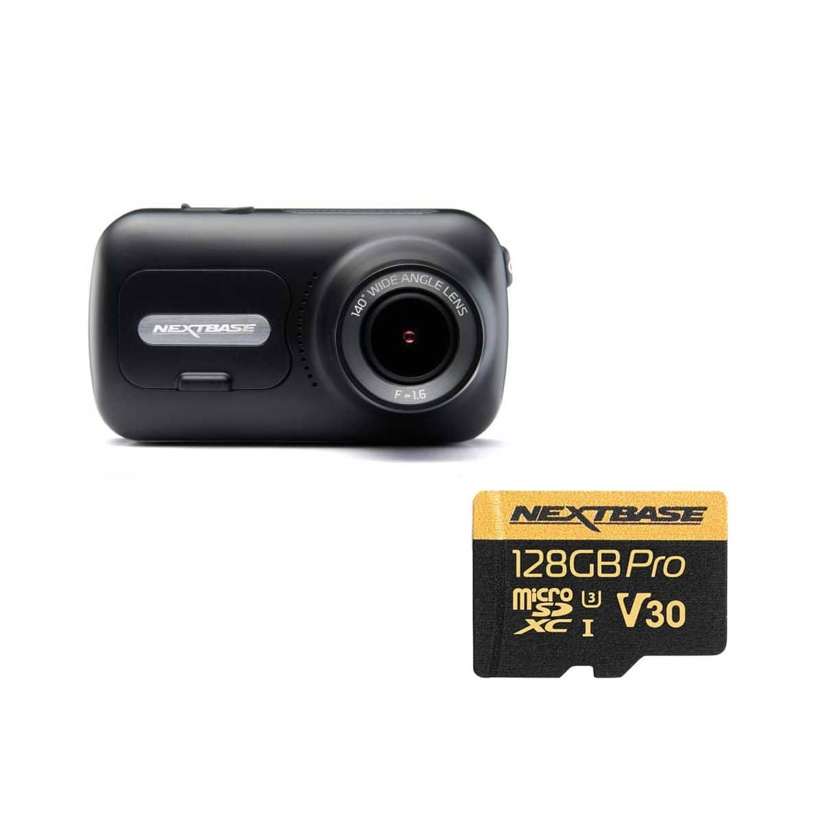 NEXTBASE Serie 2 322GW DashCam und 128 GB U3 microSD-Karte im Set