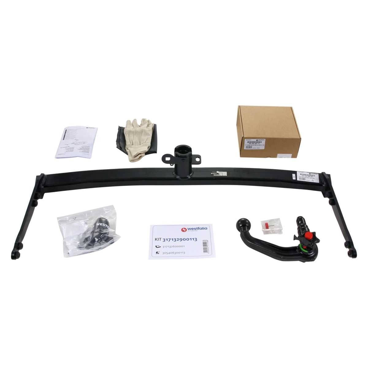 WESTFALIA Abnehmbare Anhängerkupplung VW Golf 7 Limo / Audi A3 / Octavia 05/12-06/14 Set inkl E-Satz Westfalia Abnehmbare Anhaengerkupplung fuer VW Golf 7 Limousine- Audi A3- Skoda Octavia 3- Seat Leon -alle BJ 05-12-06-14- - im Set mit 13-pol. fahrzeugspezifischem Elektrosatz - 317132900113