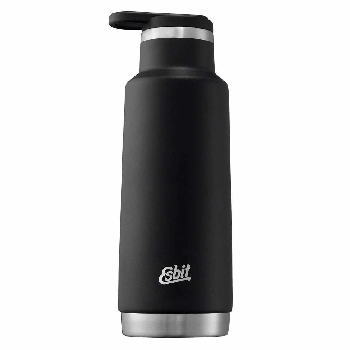 ESBIT Edelstahl Isolierflasche PICTOR 550 ml Schwarz -Standard Mouth- - IB550PC-BK