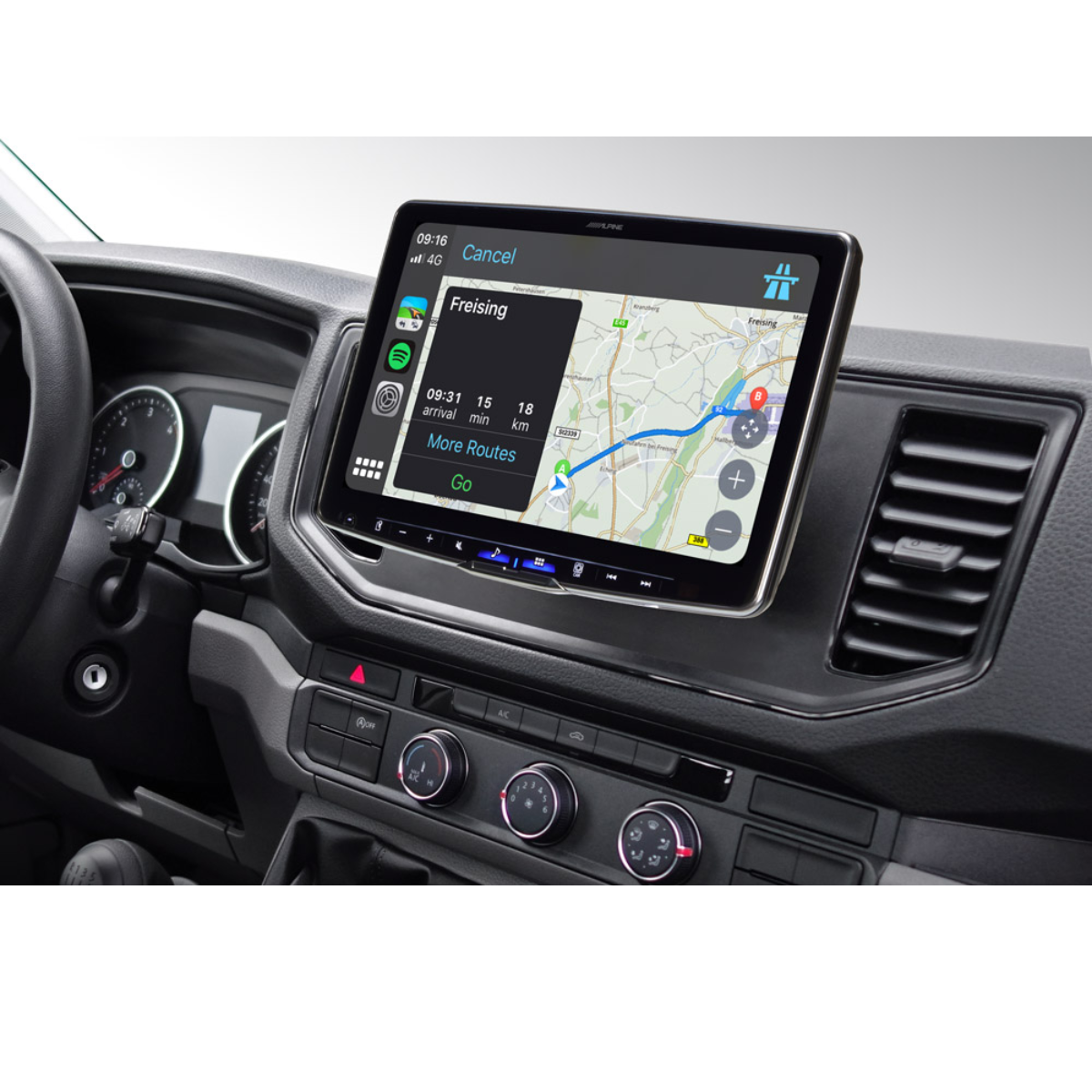 ALPINE HALO 11 Digital-Media-Station iLX-F115D inkl- Einbaukit fuer VW Crafter ab Bj. 2017 - iLX-F115D KIT-F9VW-CRA