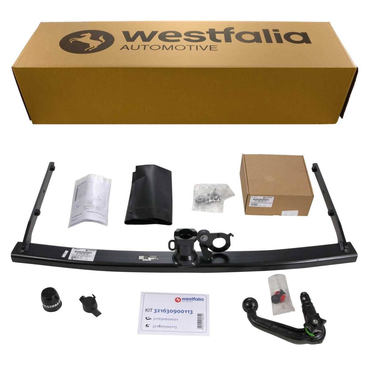 WESTFALIA Abnehmbare Anhängerkupplung VW Golf 5/6 Variant 06/07-07/13 Set inkl. 13-pol. E-Satz Westfalia Abnehmbare Anhaengerkupplung fuer VW Golf 5-6 Variant -BJ 06-2007-07-2013- VW Jetta -BJ 08-2005-12-2010- - im Set mit 13-pol. fahrzeugspezifischem Elektrosatz - 321630900113