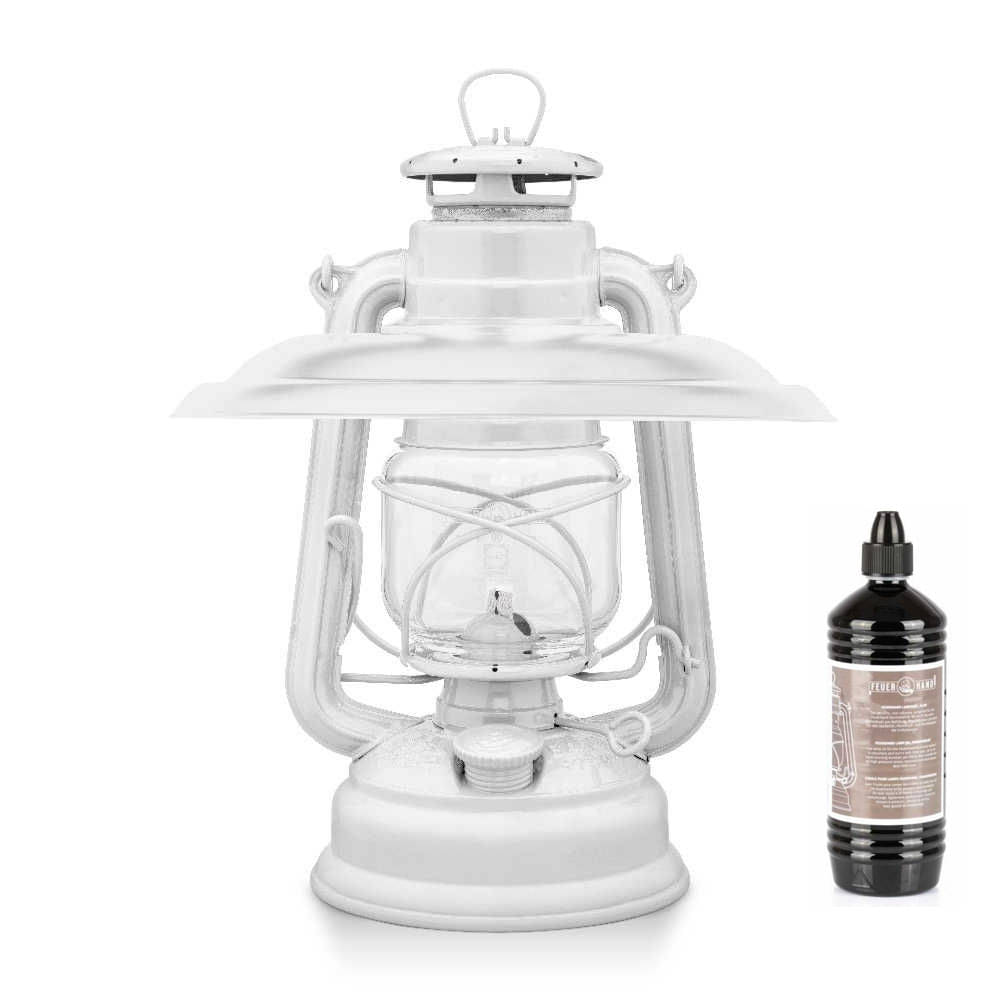 FEUERHAND Sturmlaterne 276 Pure White Starter-Set 4.0