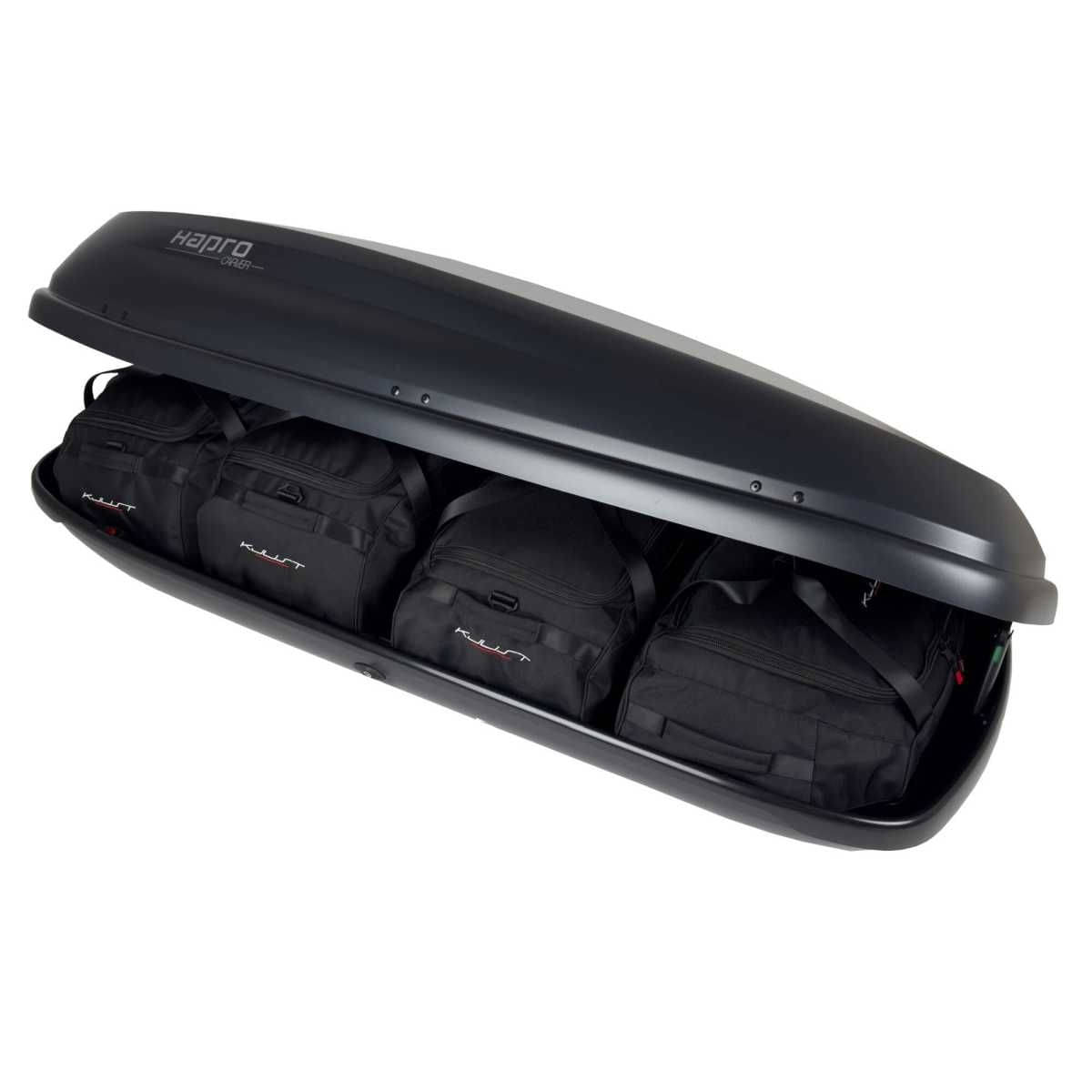 KJUST Dachboxen Taschen Set fuer Dachbox HAPRO CARVER 6.5 4er-Set - 13221