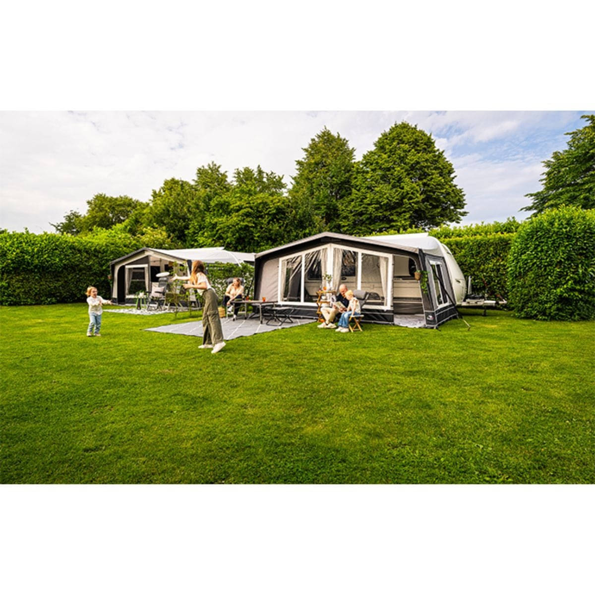 DOREMA Wohnwagen-Vorzelt DIAMOND XL- Gr. 21- Umlauf 1150-1175 cm- Tiefe 270 cm- 25 mm Stahlgestaenge - 4441 - S25 241 56 PG