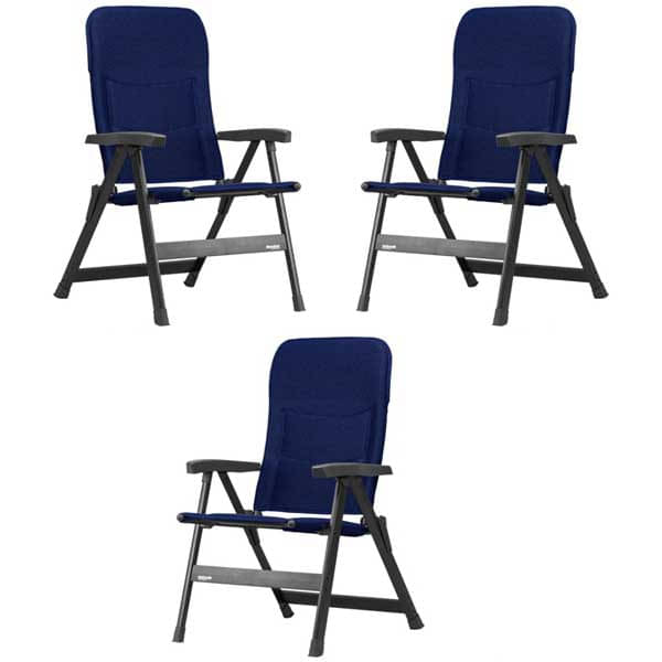 Set WESTFIELD Prince Stuhl dark blue 3 Stühle Set WESTFIELD Prince Stuhl dark blue - Performance Series - 201-986 DB 3 Stuehle