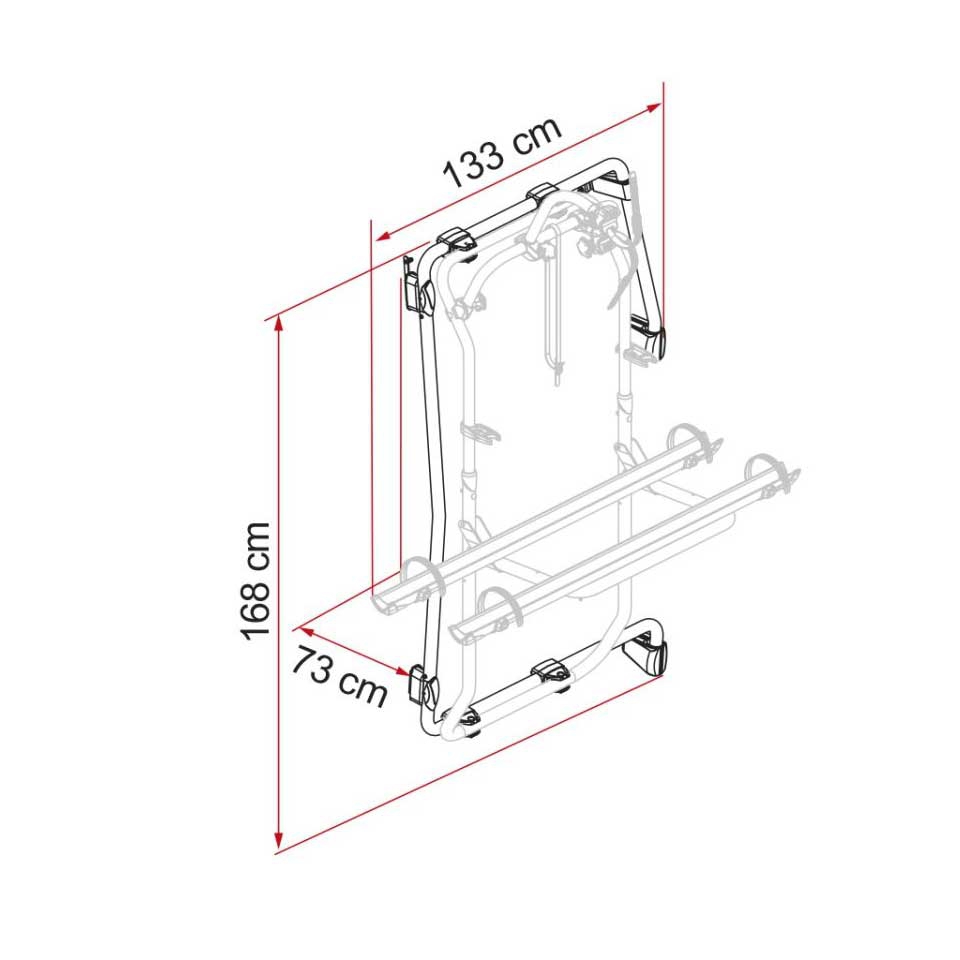 Set FIAMMA Carry Bike Frame Fahrradtraeger Mercedes Sprinter ab Bj. 2018 3 Raeder Modell 2023 02096-35--08753-02--07215A01A-98656M566