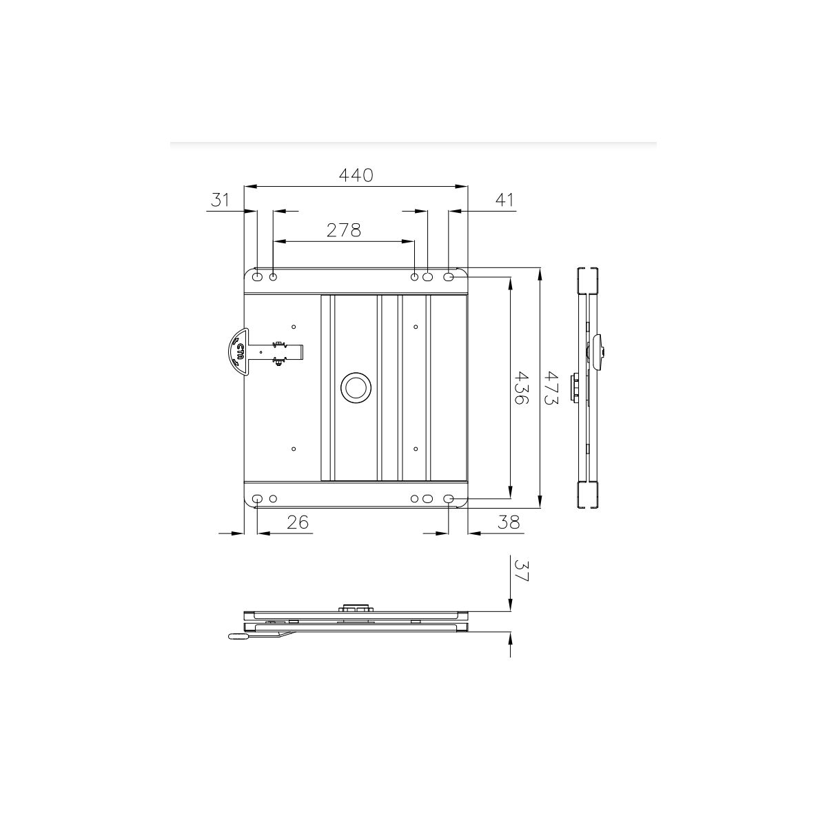 CTA Drehkonsole Ford Transit Bj- 2006-2014 - CTA Art-Nr. 9PG0005900V01