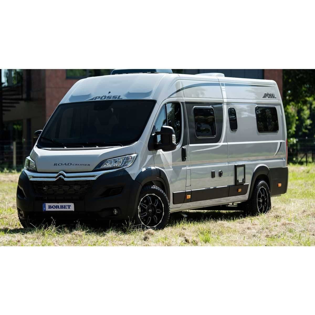 BORBET Alufelge CW8 black rim window polished matt 18 Zoll fuer MB Sprinter - VW Crafter 4er-Set - CW8 80848130684-1BRWPM