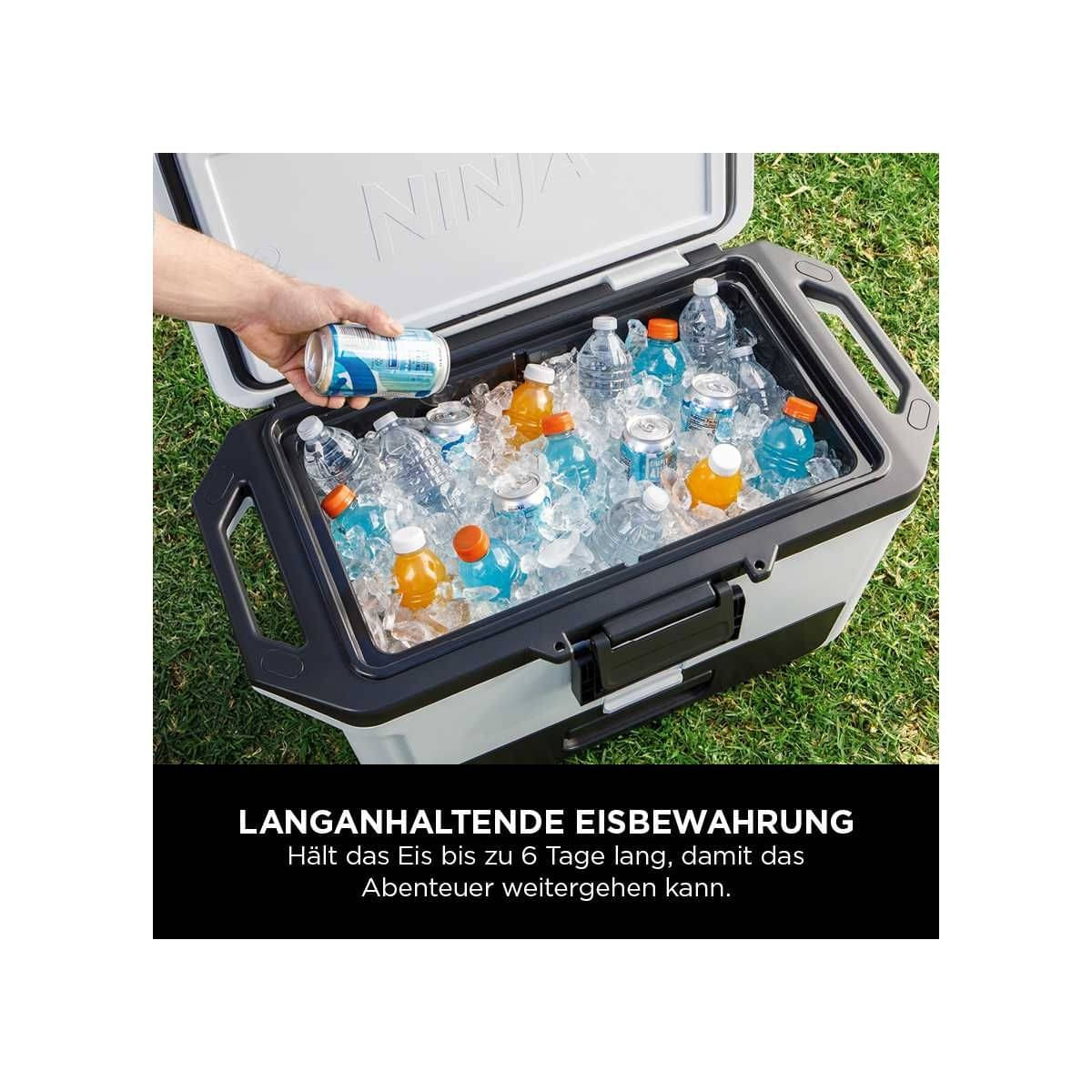 NINJA FrostVault 47L Kuehlbox mit Trockenzone- Wolkenweiss - FB151EUWH