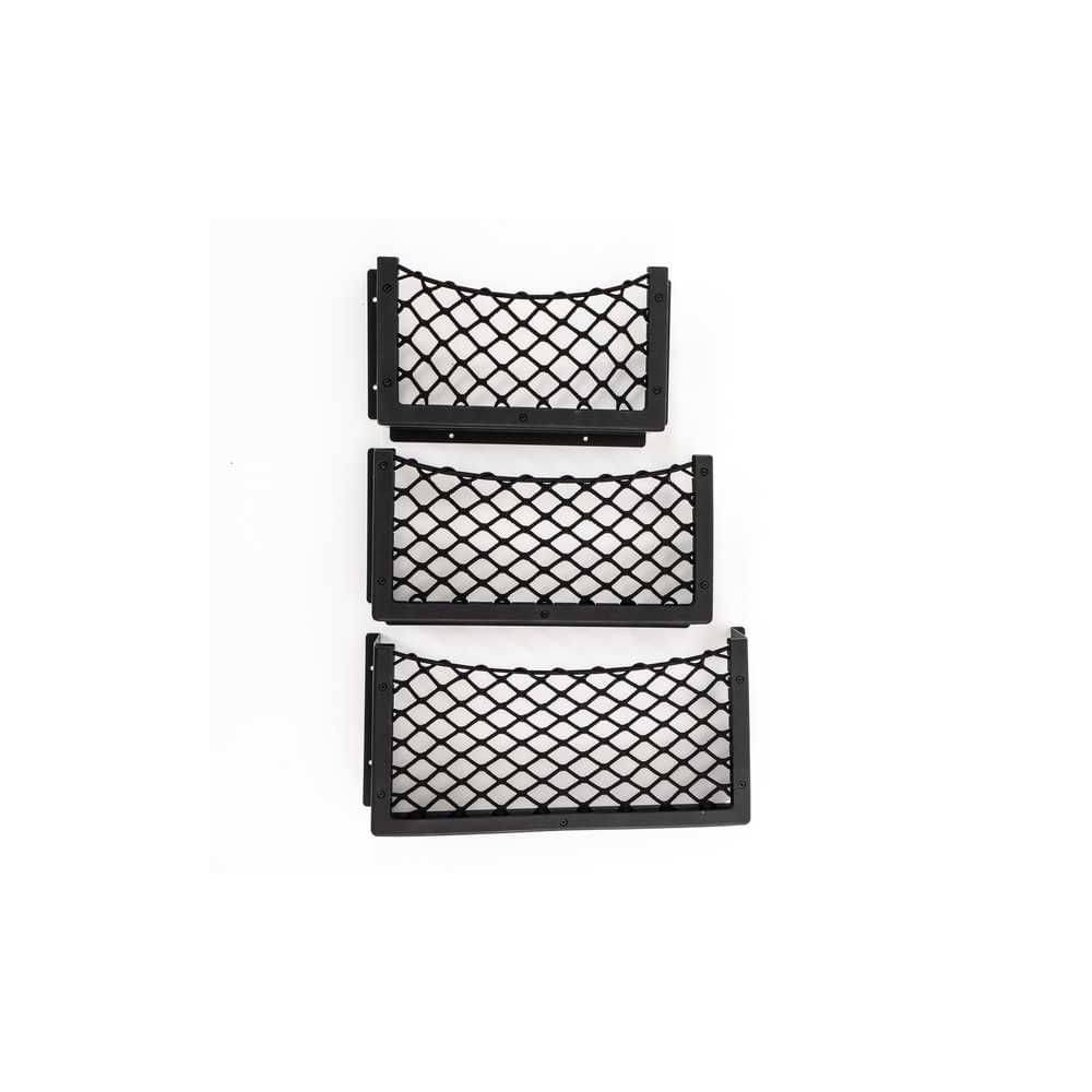 CARBEST Ablagenetz mit Aluminumrahmen Groesse S- schwarz- 325x180x80 mm - 461942