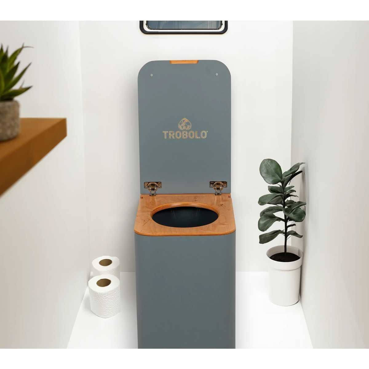 TROBOLO SilvaBlœm grau Trenntoilette - H3XX1457G