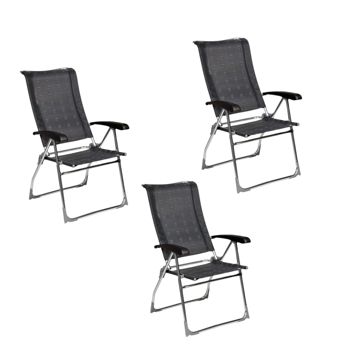 DUKDALF Stuhl Aspen anthrazit 3er-Set - 42-01-0677.4