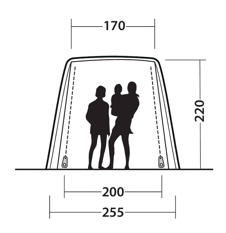 Outwell Busvorzelt Heckzelt Desert Van - 111556