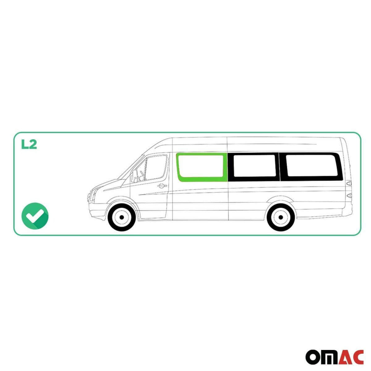 OMAC Seitenfenster Seitenscheibe MAN TGE L2 ab Bj. 2017 Vorne Links OMAC Seitenfenster Seitenscheibe MAN TGE L2 ab Bj. 2017 Vorne Links - A050818
