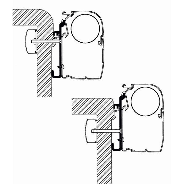 THULE Adapter Kit Rapido Serie 7 Set fuer Markise 5200 307923