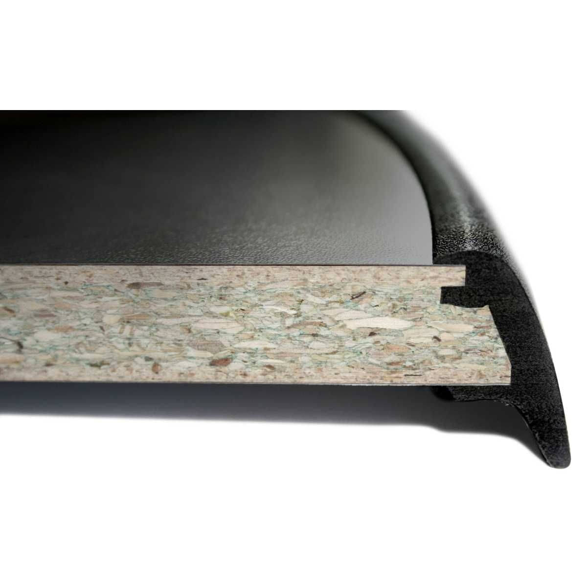 BRUNNER Campingstuhl SKYE 3D Hellgrau 2er-Set - Tisch LINEAR 80x60 cm Black - 0404063N-C06 0406036N.C69