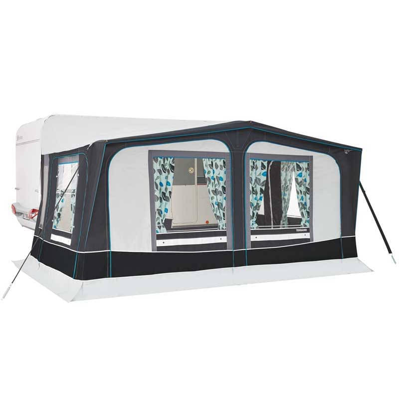 TRIGANO Wohnwagen-Vorzelt AUSTRAL- Gr. 830- Umlauf 806-840 cm- Tiefe 300 cm- 25 mm Stahlgestaenge