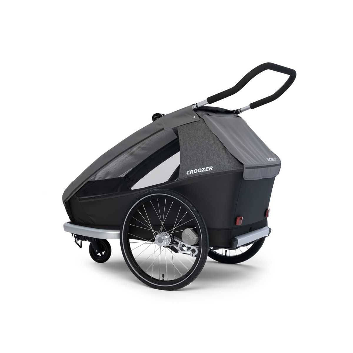 CROOZER Kinderfahrradanhaenger Kid Keeke 2 2in1-Set Mountain Grey - 121001623