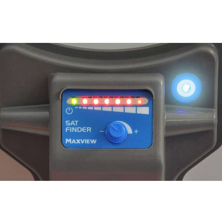 MAXVIEW Precision I.D 75 cm Alu Spiegel mit Sat ID Single LNB 40020