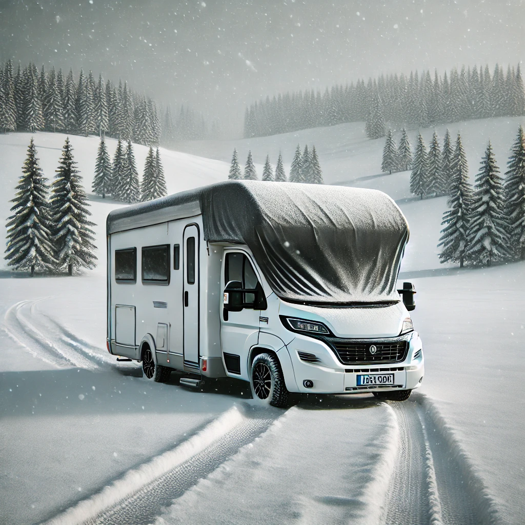 camper schnee abdeckung