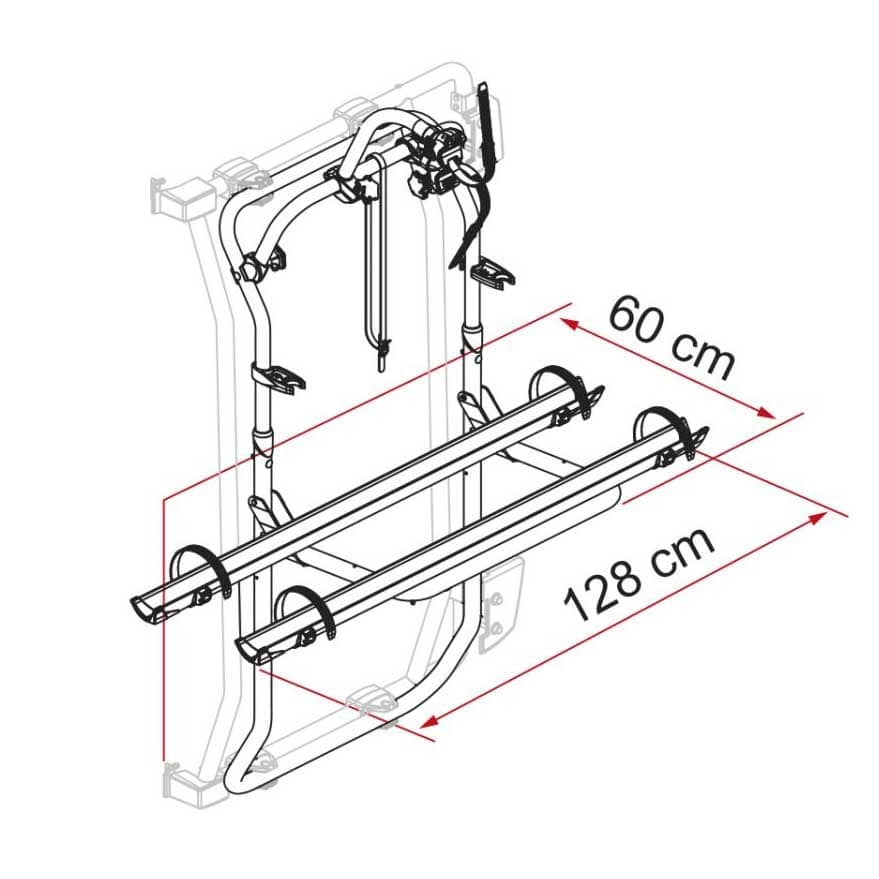 Set FIAMMA Carry Bike Frame Deep Black Fahrradtraeger Mercedes Sprinter ab Bj. 2018 3 Raeder Modell 2023 02096-35A-08753-02--07215M01A-98656M567