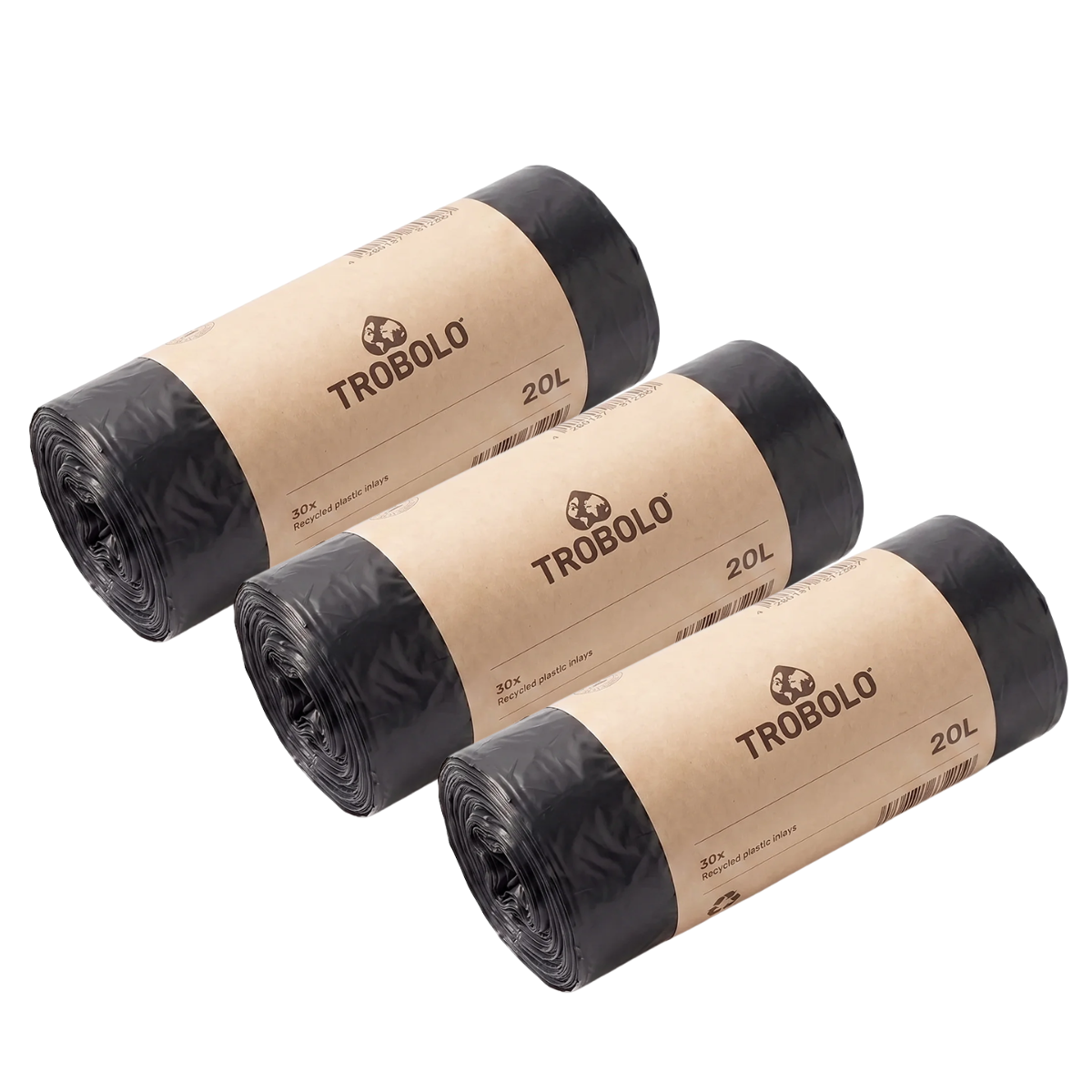 TROBOLO Inlays Klein aus recyceltem Kunststoff fuer 6-5 L Feststoffbehaelter 3er-Set - IKPYX1462