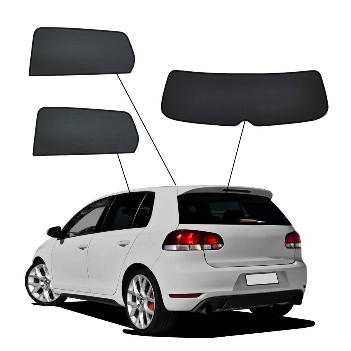 WINDESA SunClip Sonnenschutz & Sichtschutz VW Golf 6 5-Türer Bj. 2008-2012 Set AC WINDESA SunClip Sonnenschutz - Sichtschutz VW Golf 6 5-Tuerer Bj. 2008-2012 Set AC - sun-10465ac