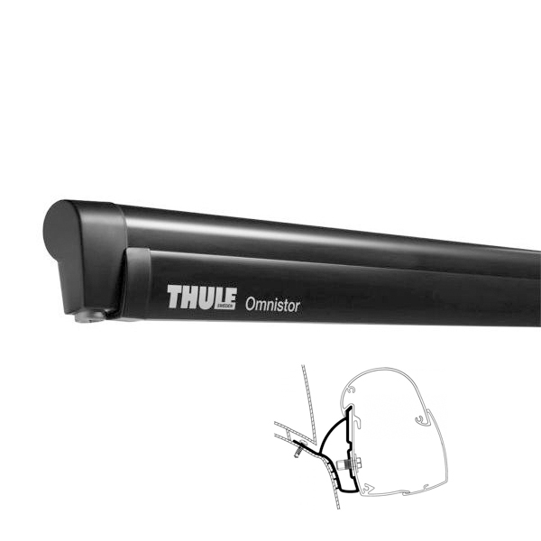 Markise THULE Omnistor 5102 Gehaeuse anthrazit 260 cm inkl- Adapterkit Hymer Car 302 Ducato H1 Thule Art-Nr. 303048-308659