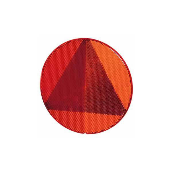Dreieck Rueckstrahler Ø 155-8 mm rot mit Klebebefestigung 8RA 343 220-017